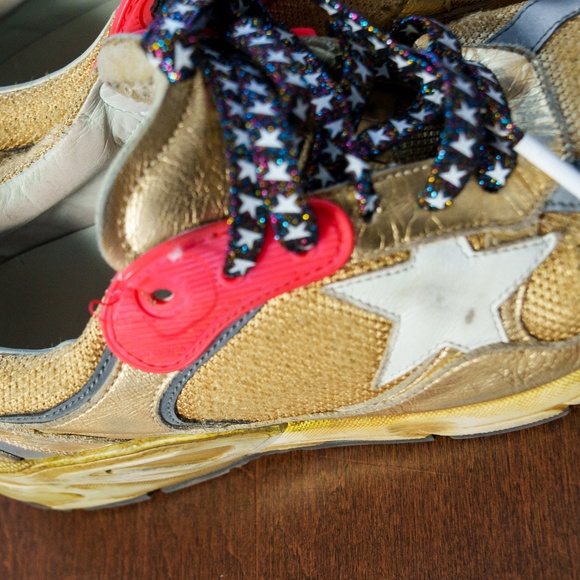 GGDB GOLDEN GOOSE Women's Dad-Star gold with white star, 39 - Picture 10 of 13